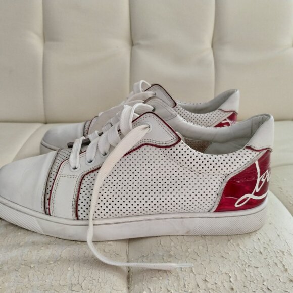 Women's Size US 7 (37) Christian Louboutin Fun Vieira Leather Sneakers - Picture 6 of 15